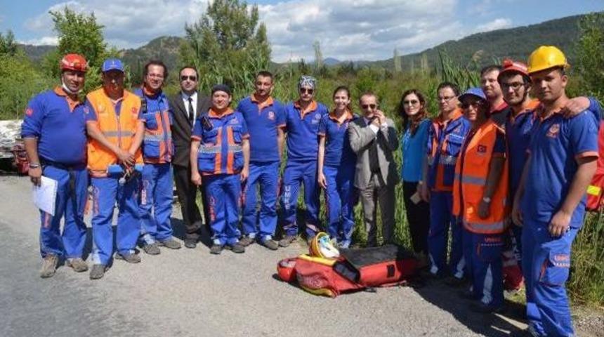 Dalaman'da Zincirleme Kaza Tatbikatı