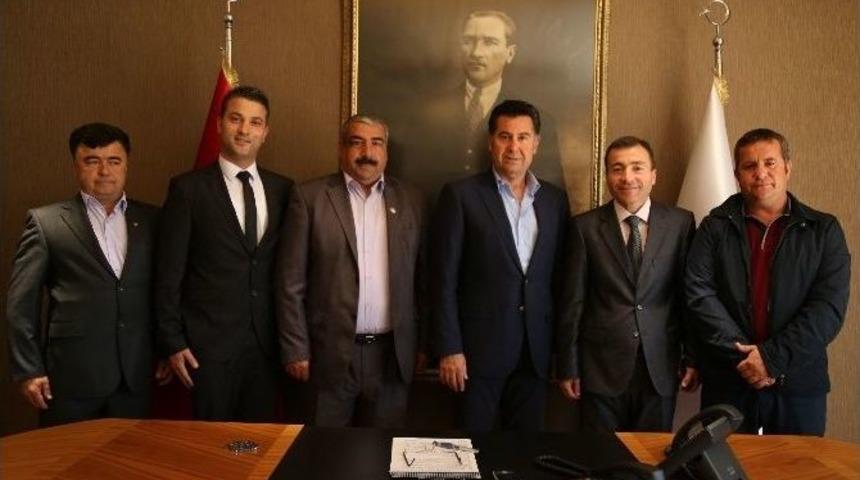 Muhtarların Yeni Y&ouml;netiminden Kocadon&rsquo;a Ziyaret