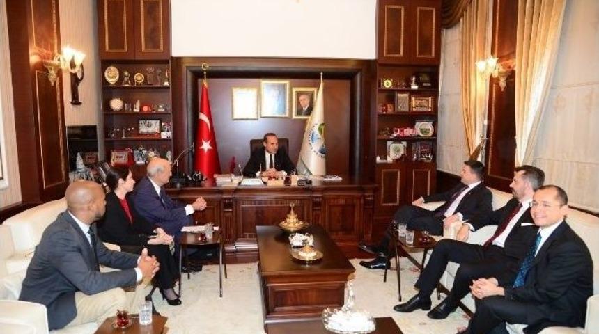 Abd Konsolosu Espinoza&rsquo;dan Başkan S&ouml;zl&uuml;&rsquo;ye Ziyaret