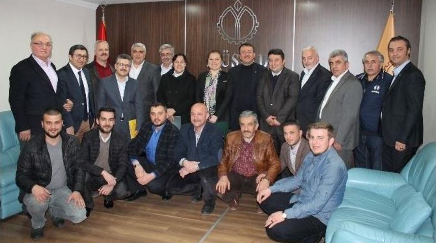 Rekt&ouml;r Adayı &Ccedil;akar M&uuml;siad&rsquo;ı Ziyaret Etti