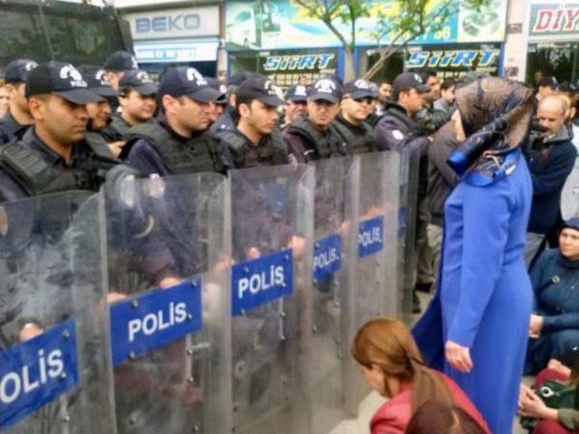 Siirt'te Kadın Cinayetleri Protesto Edildi