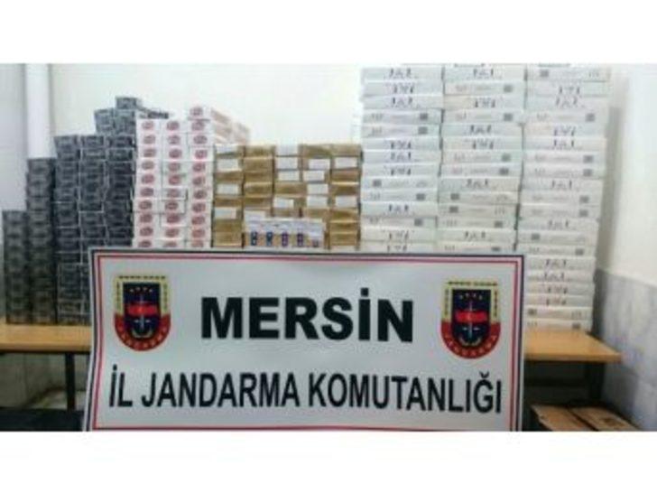 Mersin’de 9 Bin 690 Paket Kaçak Sigara Ele Geçirildi