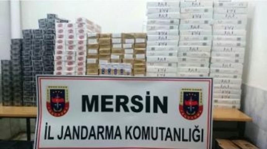 Mersin&rsquo;de 9 Bin 690 Paket Ka&ccedil;ak Sigara Ele Ge&ccedil;irildi