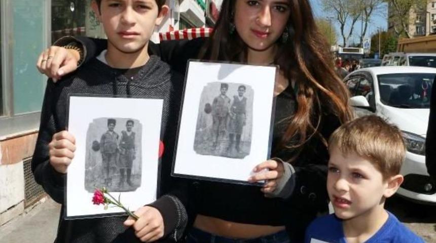 3 Ermeni Aydın I&ccedil;in Şişli'de "hafıza Taşı" T&ouml;reni