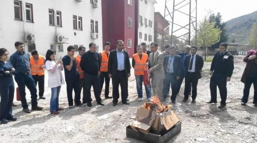 Baykan&rsquo;da Acil Durum Tatbikatı Yapıldı