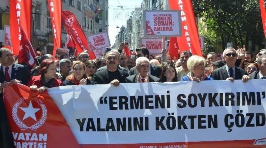 Vatan Partililer &rsquo;ermeni Soykırımı&rsquo; İddialarını Protesto Etti