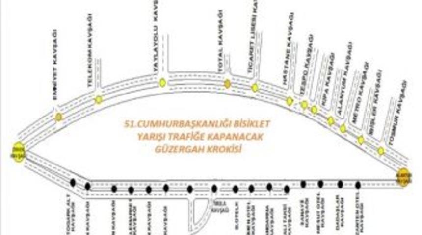 Alanya&rsquo;da Cumhurbaşkanlığı Bisiklet Turu Nedeniyle Kapanacak Yollar A&ccedil;ıklandı