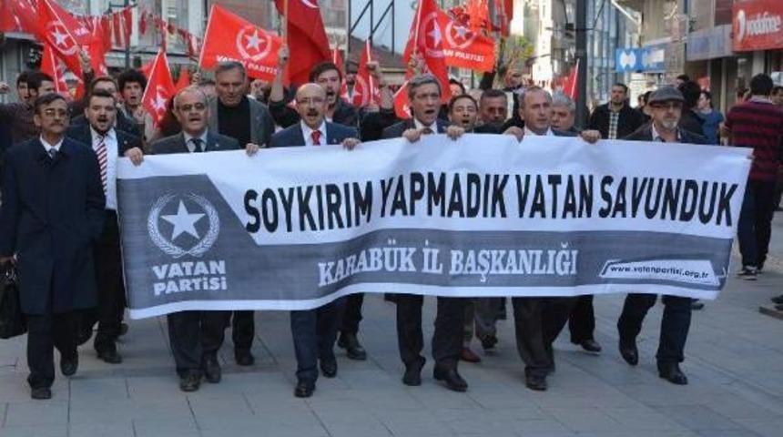 Vatan Partisi'nden 'soykırım' Protestosu