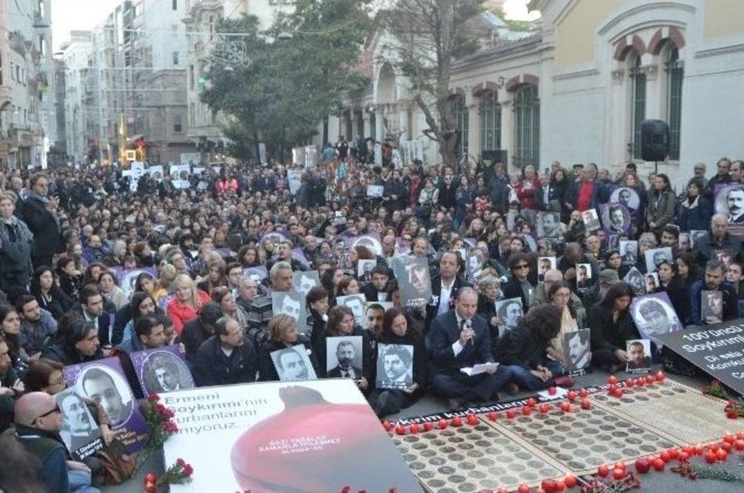 Taksim&rsquo;de 1915 Olayları Eylemi
