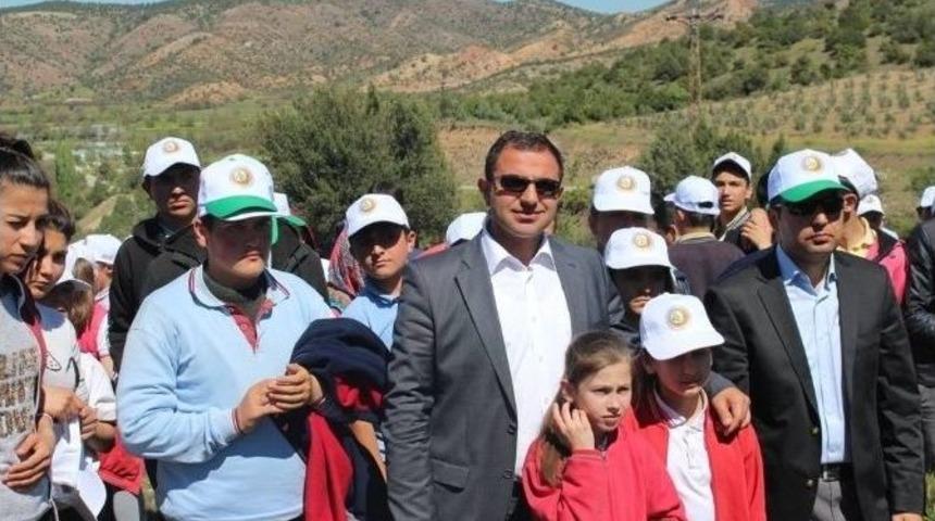 Sarıcakaya&rsquo;da 2 Bin Adet &Ccedil;am Fidanı Toprakla Buluştu