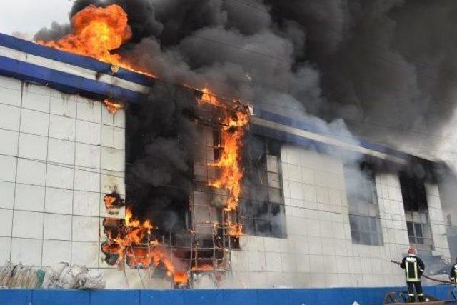 Çerkezköy Organize Sanayide Fabrika Yangını