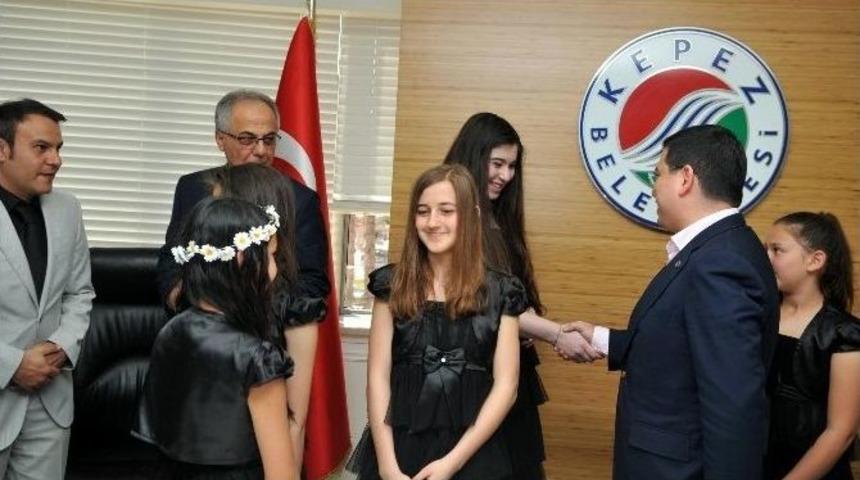 Kepez Orkestrası &Uuml;yelerinden Ziyaret