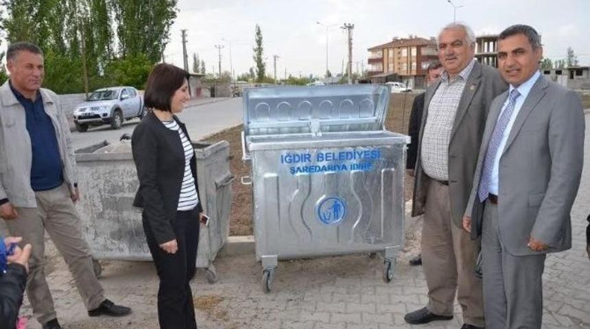 Iğdır Belediyesi 500 Adet &Ccedil;&ouml;p Konteyneri Aldı