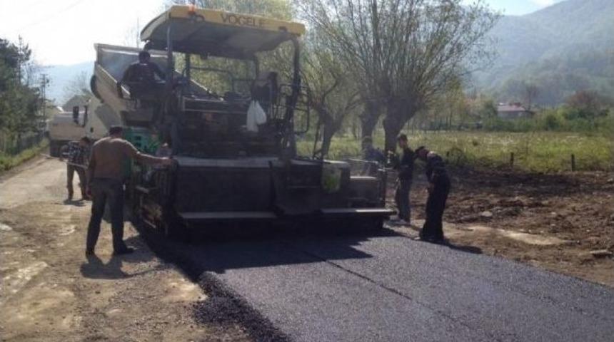 D&uuml;zce İl &Ouml;zel İdaresi Asfalt Sezonunu Başlattı