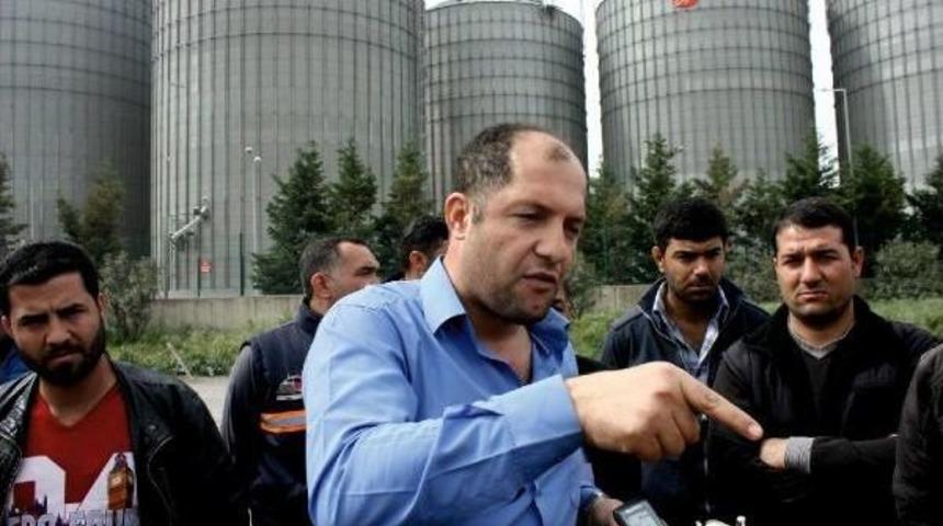 Aliağa'da Kamyoncular Kontak Kapatıp, Eylem Yaptı