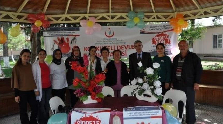 Korkuteli&rsquo;de &ldquo;sağlıkta Şiddete Hayır&rdquo; A&ccedil;ıklaması