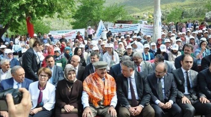 Bakan Eroğlu, Y&ouml;r&uuml;k Kıyafetiyle Sahaya İndi