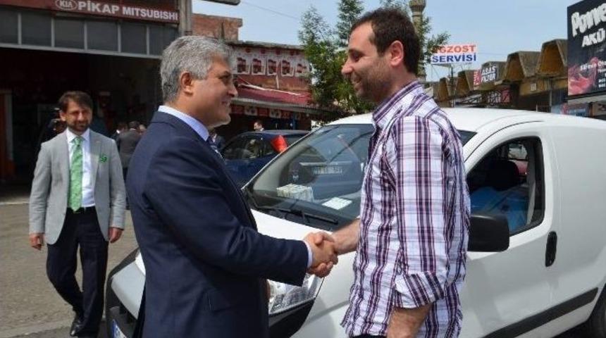 Ak Parti Trabzon Milletvekili Adayı G&uuml;nnar Ortahisar&rsquo;da Sanayi Esnafını Gezdi