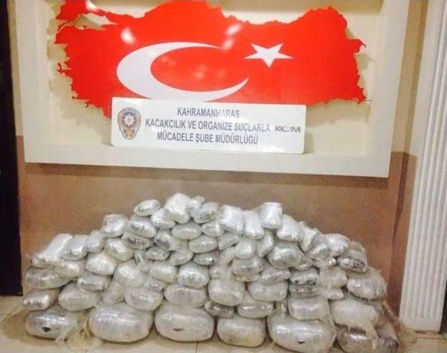 Kahramanmaraş’ta 110 Kilogram Esrar Ele Geçirildi