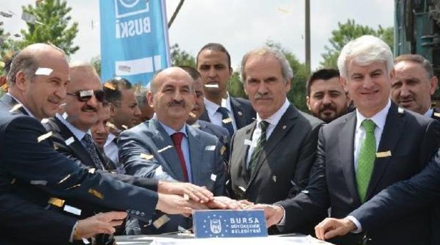 Bakan M&uuml;ezzinoğlu, Bursa&rsquo;Da &Ccedil;amurdan Elektrik &Uuml;retecek Tesisin Temelini Attı