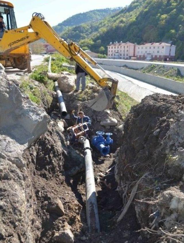İnebolu&rsquo;da Su Şebeke Hattı Yenilendi 2
