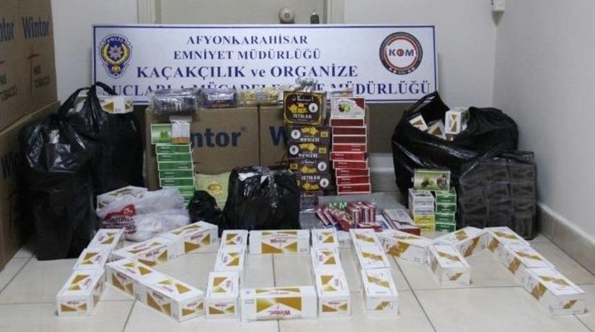 Afyonkarahisar&rsquo;da "ka&ccedil;ak Sigara" Operasyonu