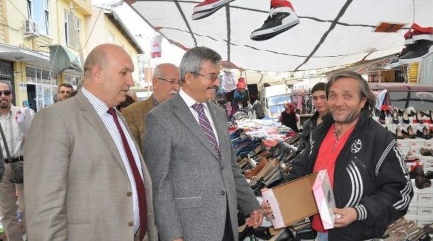 Pazarcı Esnafından Balkız&rsquo;a B&uuml;y&uuml;k Destek