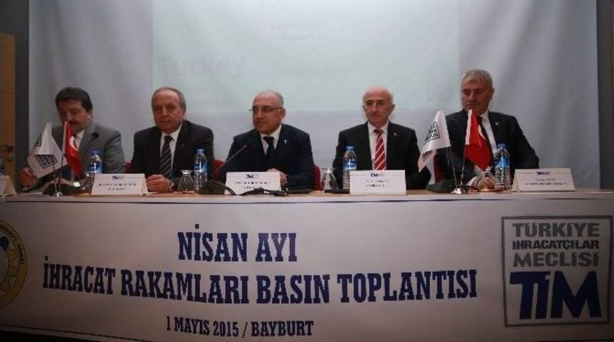 T&uuml;rkiye İhracat&ccedil;ılar Meclisi, 2015 Yılı Nisan Ayı İhracat Verilerini Bayburt&rsquo;ta A&ccedil;ıkladı