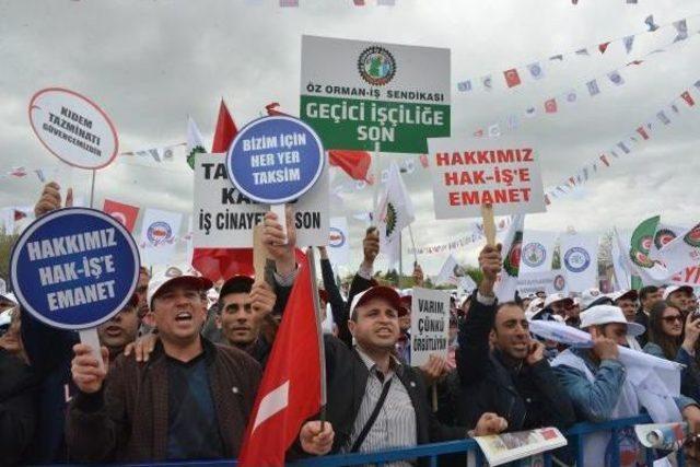 Hak-İş Ve Memur-Sen, 1 Mayıs'ı Konya'da Kutladı