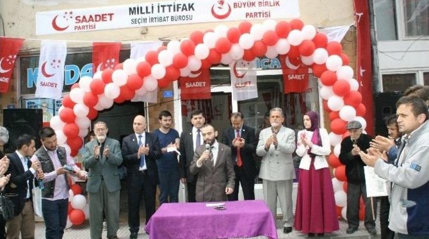 Devrek Saadet Partisi Se&ccedil;im Ofisini A&ccedil;tı