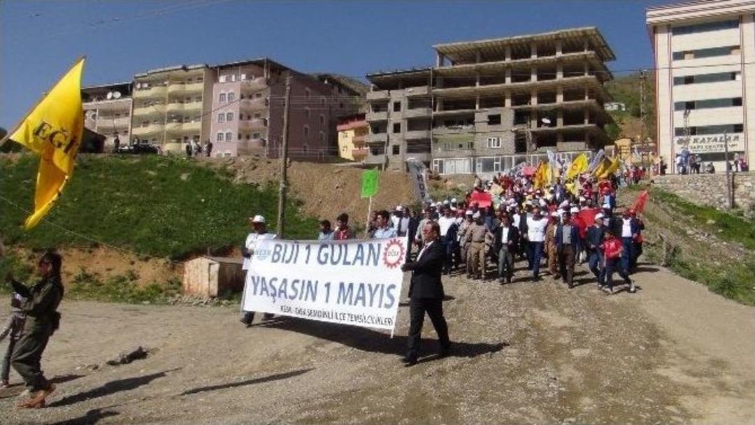 Şemdinli&rsquo;de 1 Mayıs Kutlaması