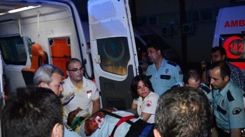 Otomobilin &Ccedil;arptığı Polis Yaralandı