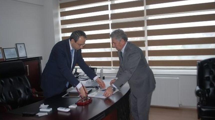 Beyazay Derneği Tekirdağ Şubesi&rsquo;nden &Ccedil;erkezk&ouml;y Kaymakamı Kubilay&rsquo;a Ziyaret