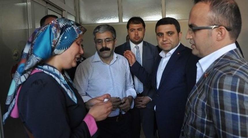 Milletvekillerinden Yaralı İş&ccedil;iye Ziyaret