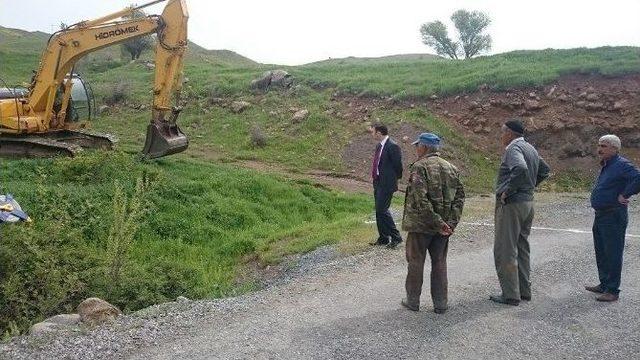 Maden Kaymakamı Çalışmaları Yerinde İnceledi