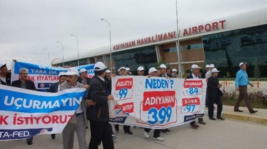 Adıyaman Havalimanında Eylem