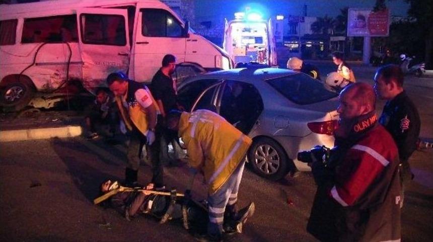 Bodrum&rsquo;da Hırsızlık Ş&uuml;phelileri Polisten Ka&ccedil;arken Kaza Yaptı