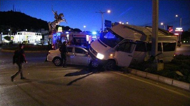 Bodrum’da Hırsızlık Şüphelileri Polisten Kaçarken Kaza Yaptı