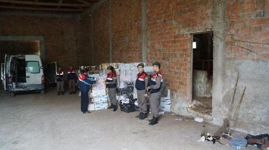 Jandarmadan Ka&ccedil;ak Sigara Operasyonu...