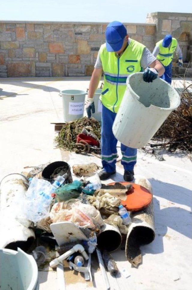 Ortakent'te Deniz Dibi Temizliği