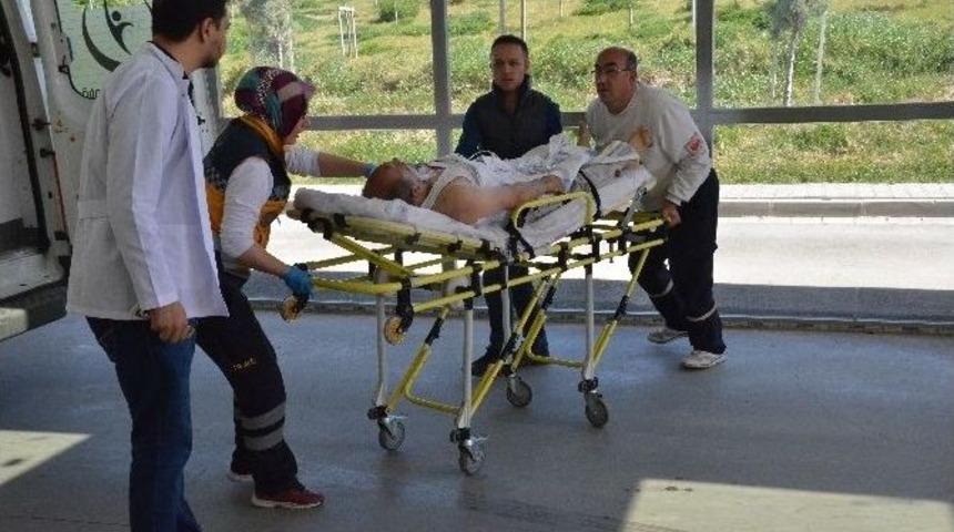 Fleks Makinesine Boynunu Kaptırdı