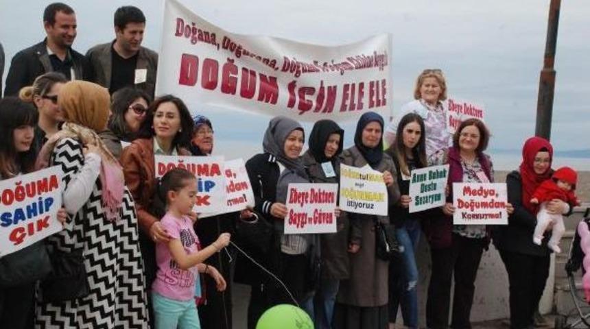 Ak&ccedil;akoca'da Sağlık &Ccedil;alışanları Y&uuml;r&uuml;d&uuml;