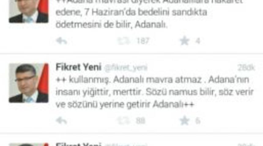 Fikret Yeni&rsquo;den Bah&ccedil;eli&rsquo;nin "adana Mavrası Değil" S&ouml;z&uuml;ne Tepki