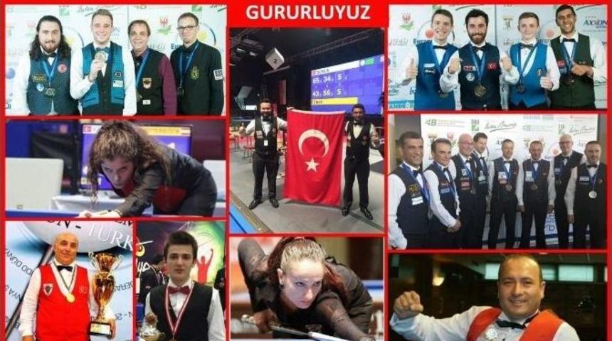 Avrupa Bilardo Şampiyonası&rsquo;nda Madalya Yağmuru