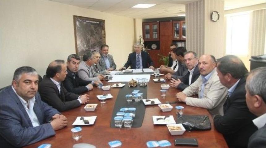 14 K&ouml;y Muhtarından &Ouml;zak&rsquo;a Ziyaret