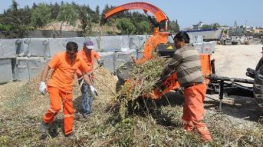 Yenişehir&rsquo;de Budanan Dallar Geri D&ouml;n&uuml;ş&uuml;me Kazandırılıyor