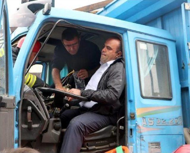 Test Sürüşü Yaparken Kaza Yaptı 1