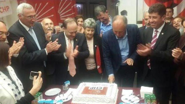 Muharrem İnce'ye Chp Logolu Doğum Günü Pastası