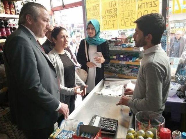 Ak Parti Milletvekili Adayı Ceritoğlu Esnaf Ziyaretlerini S&uuml;rd&uuml;r&uuml;yor 1
