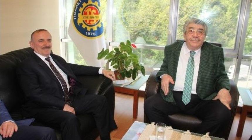 K&ouml;rfez Ve Ereğli Tso Başkanları Bir Araya Geldi